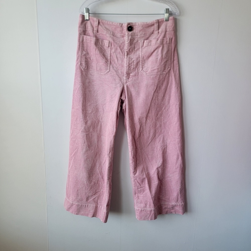 maeve by Anthropologiethe women's colette cropped wide leg corduroy pants sz 32